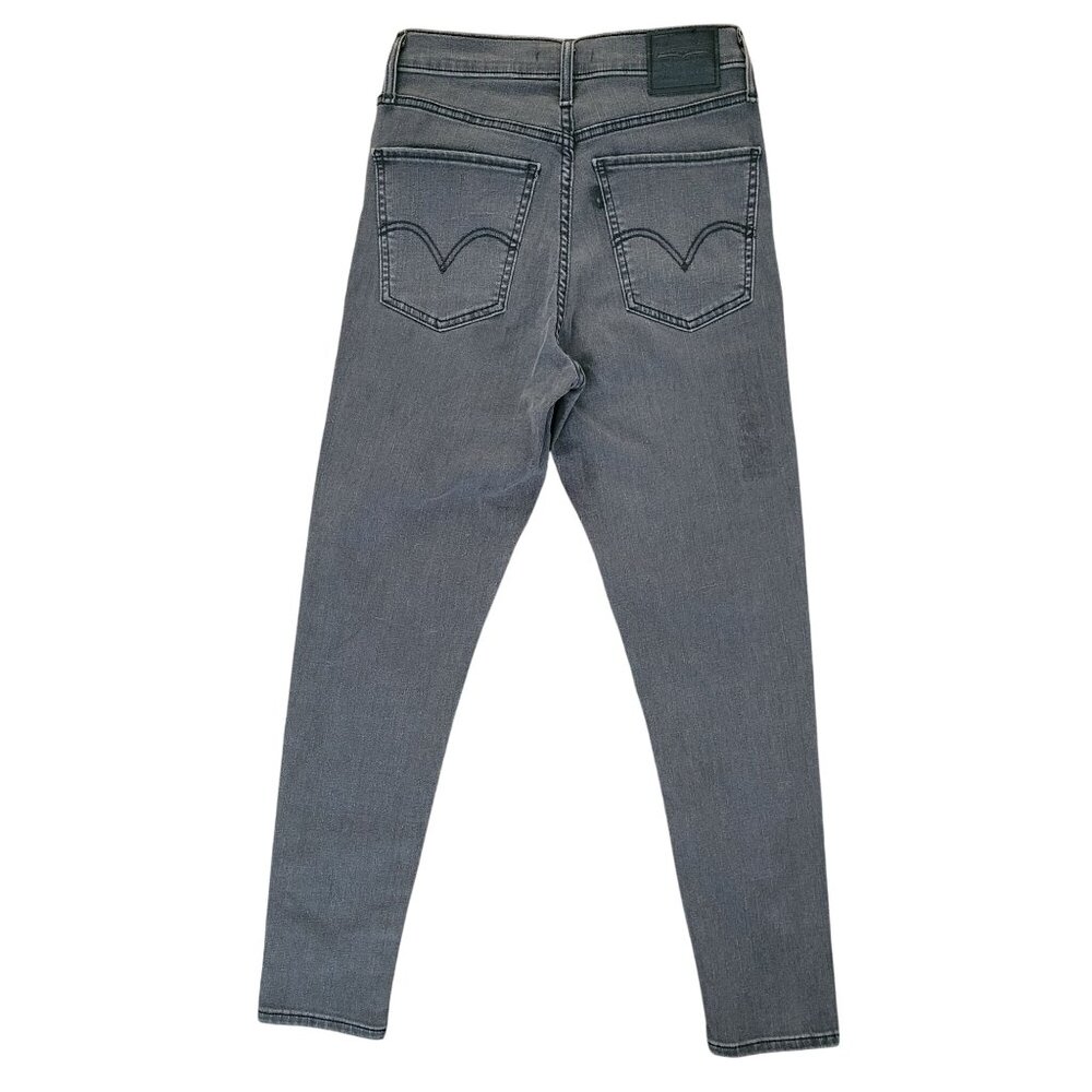 Levis Mile High Super Skinny Jeans Size 29 Gray Studded Detail Stretch NWOT - Picture 2 of 9